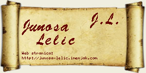 Junoša Lelić vizit kartica